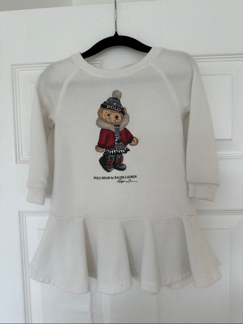 Ralph Lauren Cream Polo Bear Dress